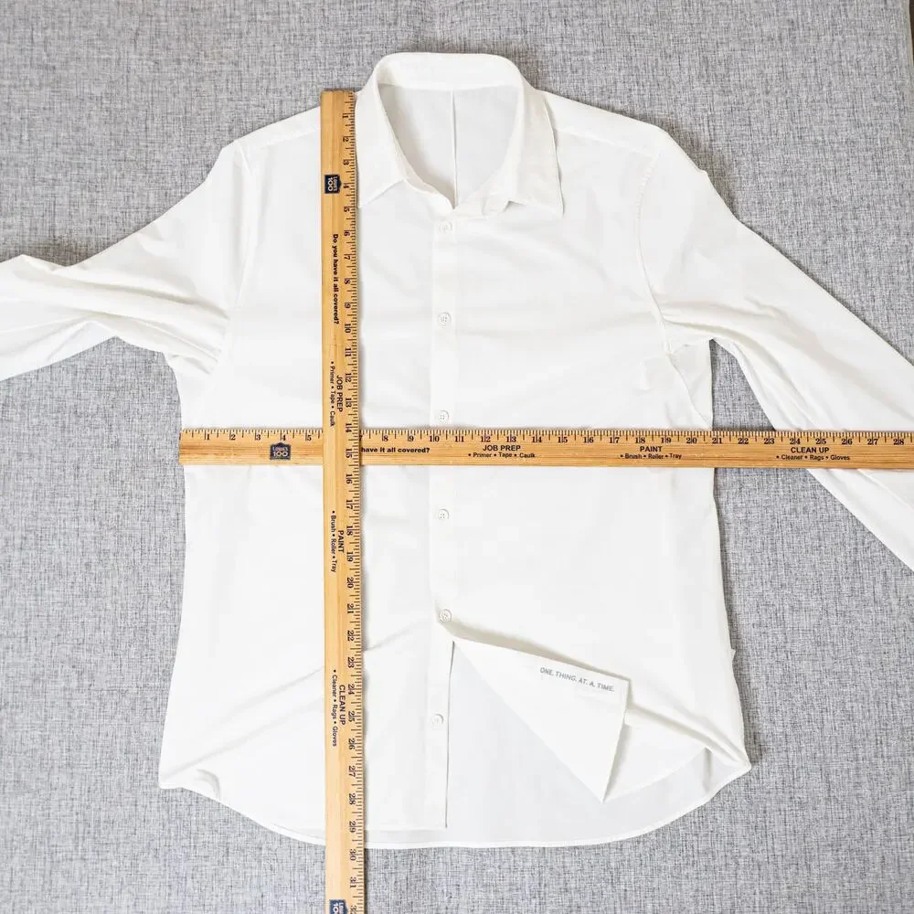 Lululemon Men's New Venture Long Sleeve Shirt in White size Medium - Picture 6 of 6